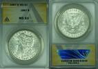 USA Dollar Morgan Silver S$1 ANACS MS-61 Better Coin (26A) -
