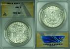 USA Dollar Morgan Silver S$1 ANACS MS-62 (26B) -