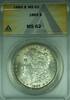 USA Dollar Morgan Silver S$1 ANACS MS-62 (26C) -