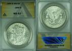 USA Dollar Morgan Silver S$1 ANACS MS-62 Better Coin (26) -