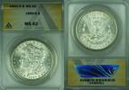USA Dollar 1890-S Morgan Silver S$1 ANACS MS-62 (26) -