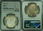 USA Dollar 1881-O Morgan Silver $1 NGC MS-62 Better Coin Toned (46) -