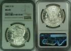 USA Dollar 1882-O Morgan Silver $1 NGC MS-60 Better Coin (46) -