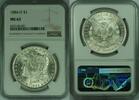USA Dollar 1884-O Morgan Silver $1 NGC MS-62 (46A) -