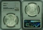 USA Dollar Morgan Silver $1 NGC MS-61 (46) -