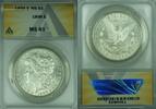 USA $1 Coin Morgan Silver Dollar ANACS MS-61 (45) -