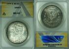 USA $1 Coin Morgan Silver Dollar ANACS MS-62 Toned Better Coin (45A) -