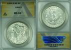 USA $1 Coin Morgan Silver Dollar ANACS MS-62 (45C) -