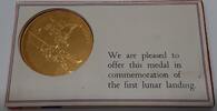 Exonumia Bronze Apollo XI Medal 1st Lunar Landing Aldrin Armstrong Collins -