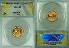 USA Cent Lincoln Wheat 1c ANACS MS-64 Red (Better Coin) -