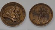 Exonumia Bronze MACo. 350th Anniversary of Maryland 3 Inch Medal W/Stand -
