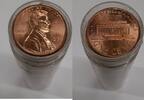 USA Lincoln Cent Roll of 50 BU Coins Total in Coin Tubes/Wrappers -