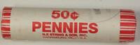 USA Lincoln Pennies Roll Heads/heads OBW Postmarked Day of Issue 11/12/2009 RL -