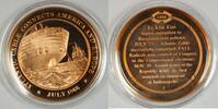 Exonumia Bronze Proof Medal Atlantic Cable Connects America and Europe July 1866 -