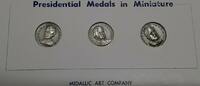 Exonumia MACO Presidential Commem .925 Silver Medals Set - Lincoln, Johnson & Grant -