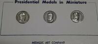 Exonumia MACO Presidential Commem .925 Silver Medals Set - Cleveland, Harrison & McKinley -