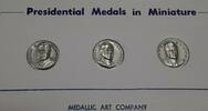 Exonumia MACO Presidential Commem .925 Silver Medals Set - Harding, Coolidge & Hoover -