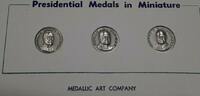Exonumia MACO Presidential Commem .925 Silver Medals Set - FDR, Truman & Eisenhower -