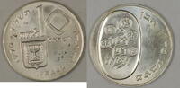 Weltmünzen 10 Lirot Israel Silver BU Pidyon Haben Commem Coin in Original Holder -