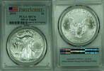 USA ASE Silver Eagle $1 First Strike, PCGS MS 70 D -