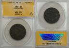 USA Large Cent 1827 1c Coin ANACS VG 10 Very Good Details Corroded (B) V... 54.95 US$ Tax includedfree shipping