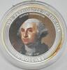 Weltmünzen Liberia Washington-US Presidents $10 40MM Silver Plated Cu-Ni Coin -