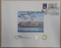 Banknoten BEP 125th Souvenir Card ANA Cancel Cherry Blossoms & BEP Building B-101B -