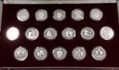 Weltmünzen Sterling Royal Marriage 16 Silver Proof Coin Commemorative Set In Case -