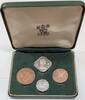 Weltmünzen Guernsey Brilliant Uncirculated 4 Coin Set in Royal Mint Case -