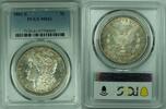 USA 1 Dollar 1881-S Morgan Silver $ Toned Coin PCGS MS 61+ (8) B -