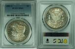 USA 1 Dollar 1881-S Morgan Silver $ Toned Coin PCGS MS 61+ (8) C -