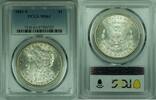 USA 1 Dollar 1881-S Morgan Silver $ Coin PCGS MS 63 (8) D -