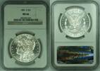 USA 1 Dollar 1881-S Morgan Silver $ Coin NGC MS 66 -