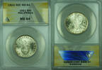 Weltmünzen 64 50 Centavos 50C Philippines ANACS MS- Silver Coin KM#171 (F) -