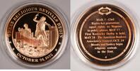 Exonumia Bronze Proof Medal Great Religious Revivals Begin October 24 1875 -