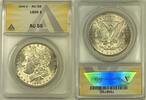 USA $1 Coin Morgan Silver Dollar ANACS AU 55 Looks Better -