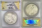 USA 1 Dollar Peace Silver $ Coin ANACS XF 45 Details -
