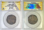 Weltmünzen AR 1/4 ECU 1/4E France, Henry III Coin Corroded ANACS VF 35 (Mid-Evil) -