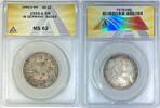 Weltmünzen 5 Marks 1955-G West Germany Baden Coin ANACS MS 62 Looks Better -