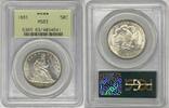 USA Seated Liberty Half Dollar 1883 50c Coin PCGS MS 63 OGH