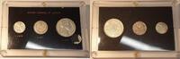 Weltmünzen 1920's Silver Coins of Latvia 3 Coin Set in Hard Plastic Case AU/UNC -