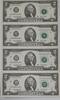   Banknoten 2003-A 4 Subject Uncut Sheet $2 FRNs From StL District  HA Block Letters  CU Crisp Uncirculated--see photos
