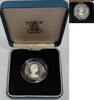 Weltmünzen 1 Pound United Kingdom - Proof Silver Piedfort - w/Box & COA -
