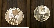 Medal 1981 Exonumia Israel Holocaust Survivors .935 Silver Proof   in Wood Case Gem proof--see photos.