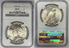 USA 1 Dollar Peace Silver $ Coin NGC MS 63 (4) -