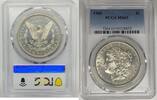 USA Dollar Morgan Silver Coin Semi-PL PCGS MS 63 (15) B -