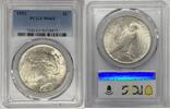 USA Dollar Peace Silver Coin PCGS MS 63 (10) D -
