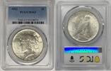 USA Dollar Peace Silver Coin PCGS MS 63 (10) C -