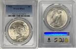 USA Dollar Peace Silver Coin PCGS MS 63 (10) A -