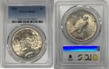 USA Dollar Peace Silver Coin PCGS MS 62 (10) A -